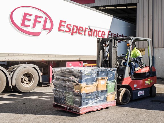One of Esperance Freight Lines’ Toyota 8FG25 forklifts