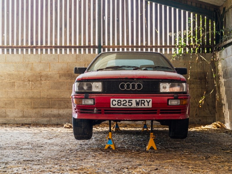 Audi Quattro barn find front