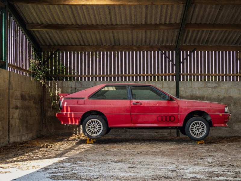 Audi Quattro barn find side