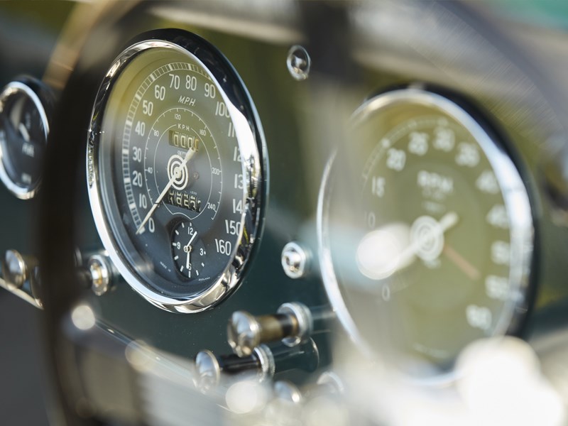 Allard JR continuation interior detail gauge