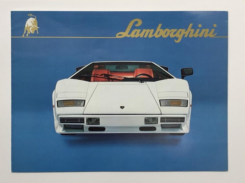 Donington literature auction lamborghini countach