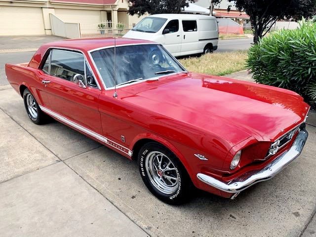 65 Red Mustang pic 1