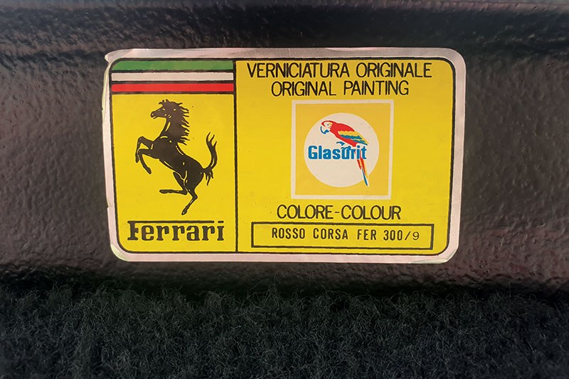 ferrari 328 gts sticker