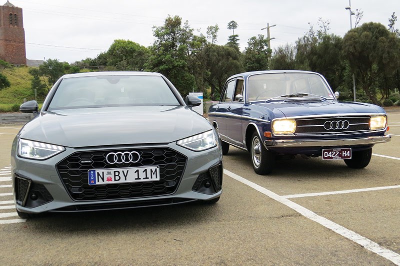 audi a4 with 1968 super 90 front