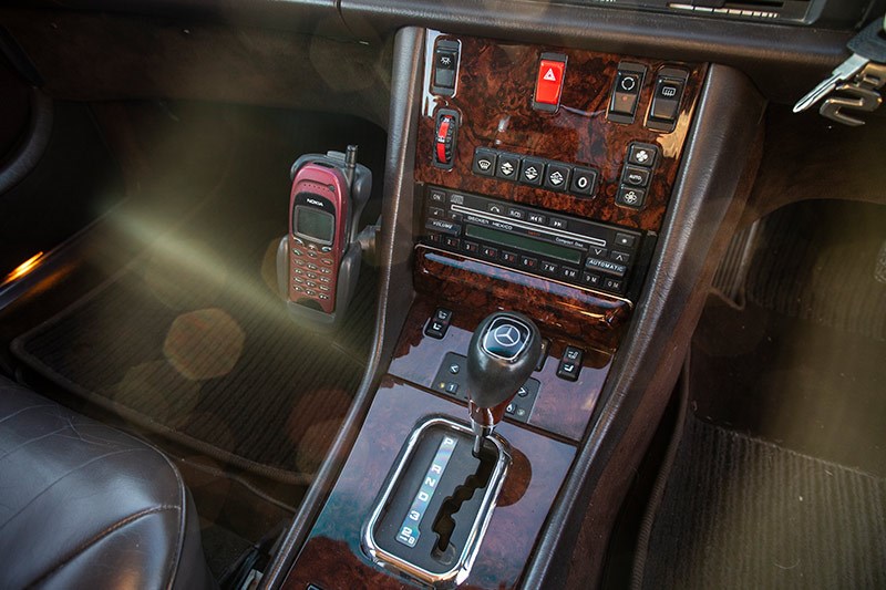 mercedes benz 560 sel console