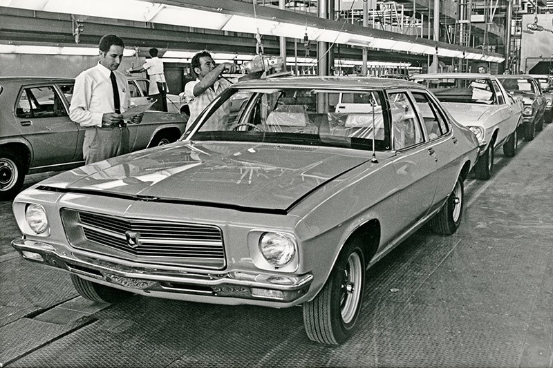 holden hq production line