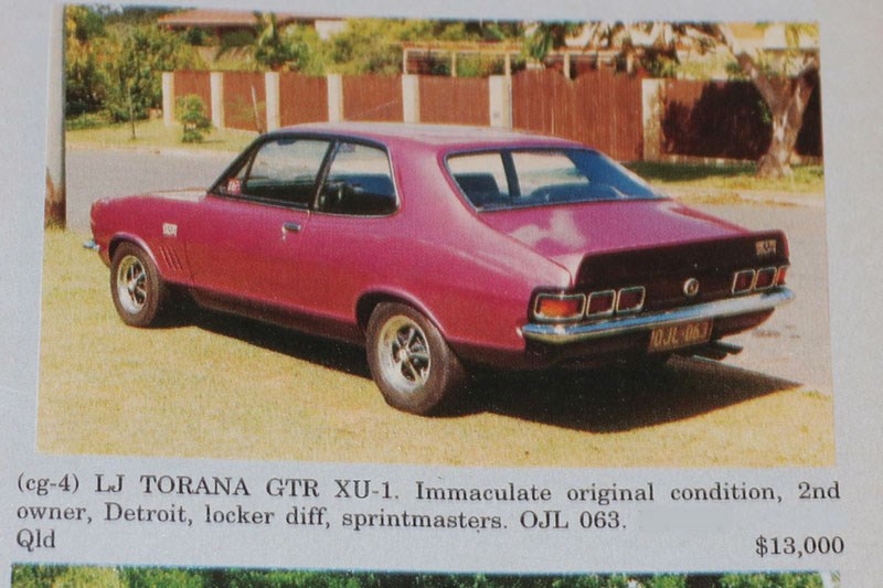 holden torana gtr xu1