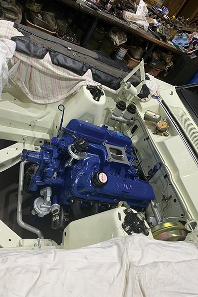 ford falcon xt resto engine bay