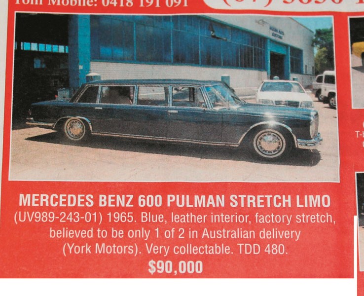 UNC 378 M BENZ 600 JAN 2005