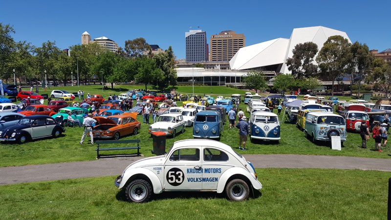 13 Volkswagens are incredibly reliable and owners seldom pack spares we asked everyone visible for radiator fluid but nobody was car