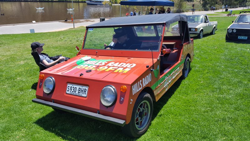 57 Hills Radio Type 197 Country Buggy looked vintage but the radio station has only been running since 2014