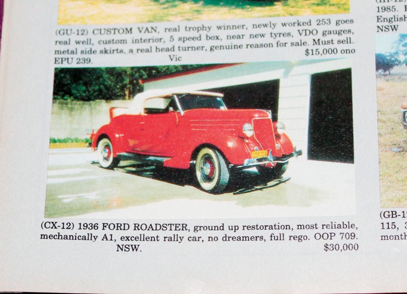 FORD ROADSTER DEC 94