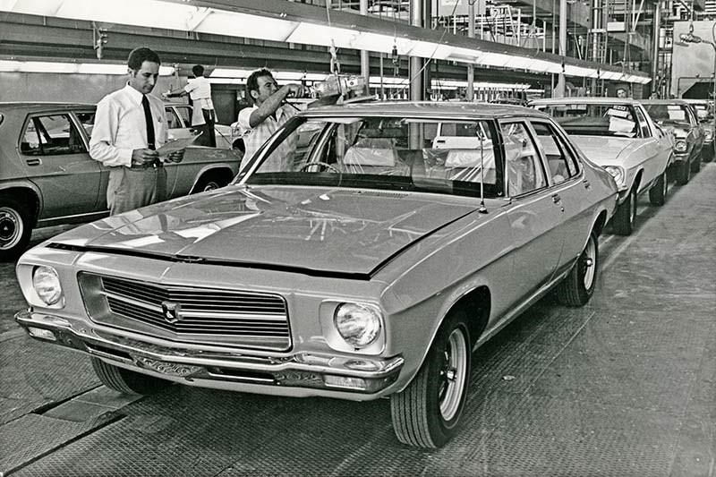 holden hq production line