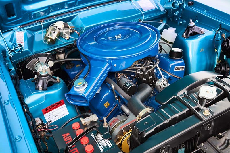 ford falcon xy engine bay