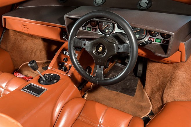 lamborghini countach interior