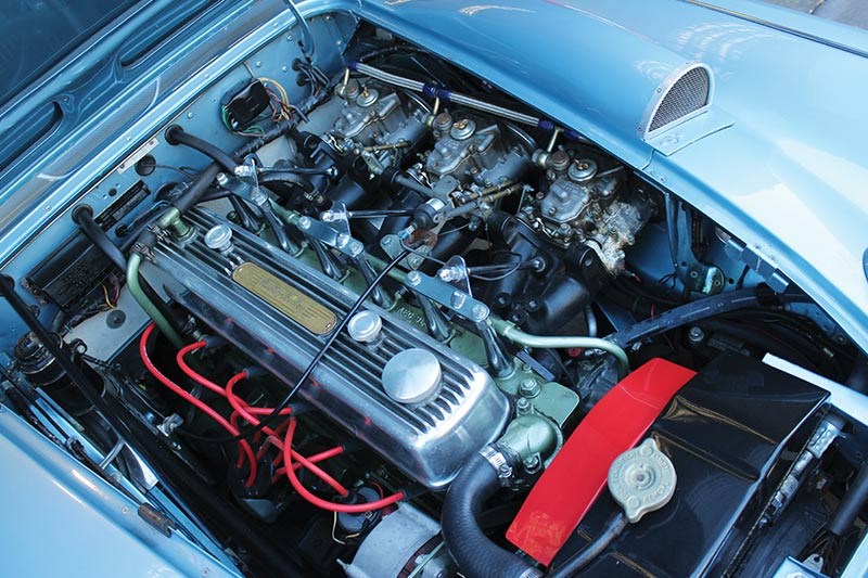 austin healey engine bay