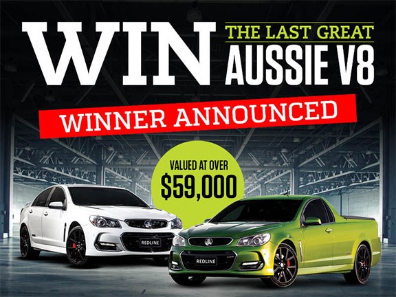 Holden SS-V Redline giveaway winner revealed!