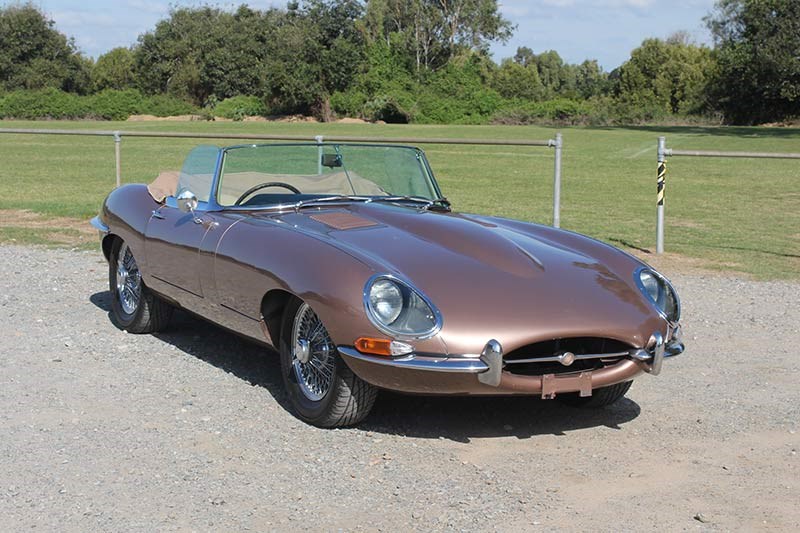 jaguar etype front angle