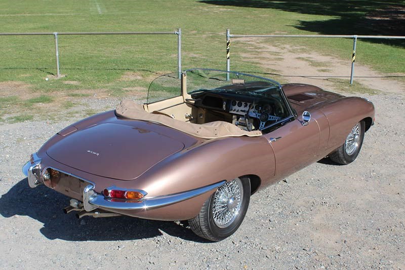 jaguar etype rear angle