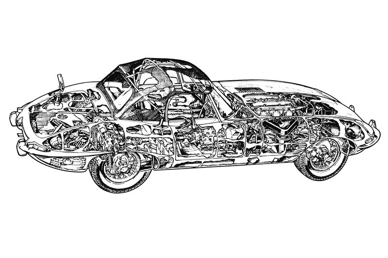 jaguar e type diagram