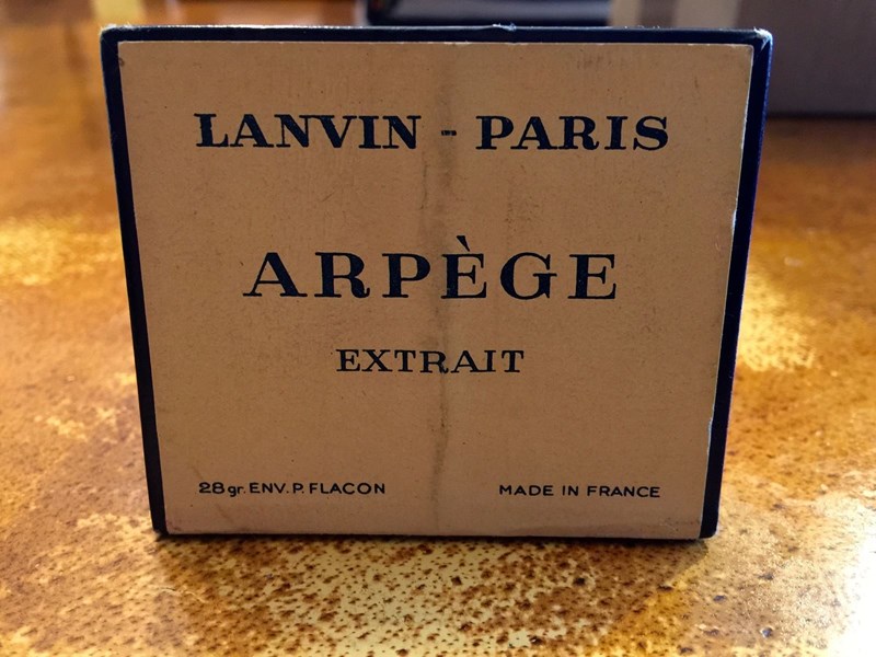 new-old-stock Arpege atomizer complete with Lanvin perfume