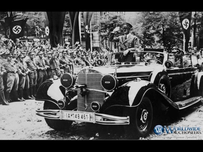 hitler benz parade