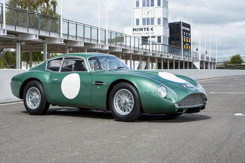 Bonhams Aston Zagato front quarter