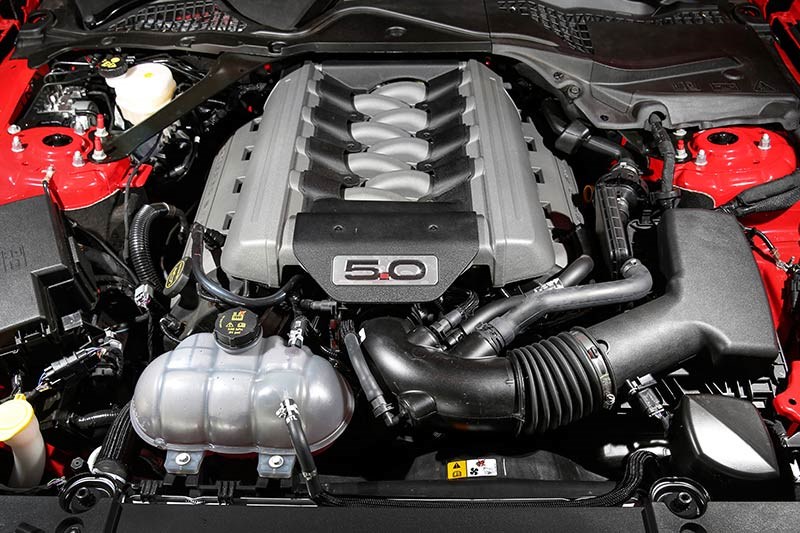 ford mustang engine bay