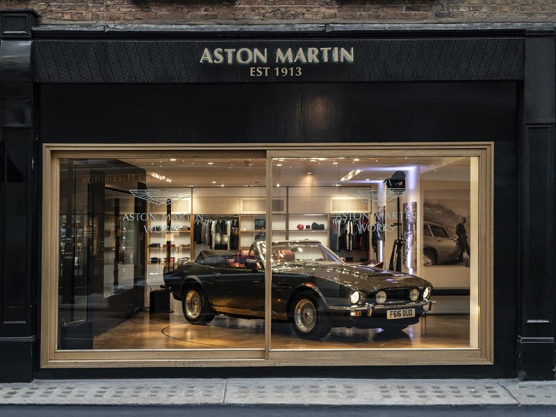 Aston Martin Heritage window