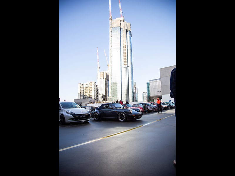 Cars Coffee Porsche roadster portrait