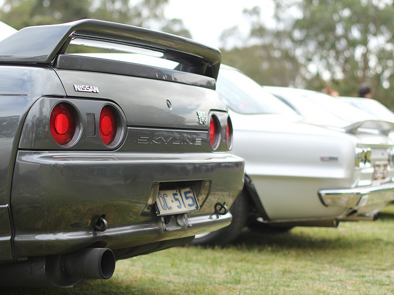 Sakura Picnic Skyline GTR rear