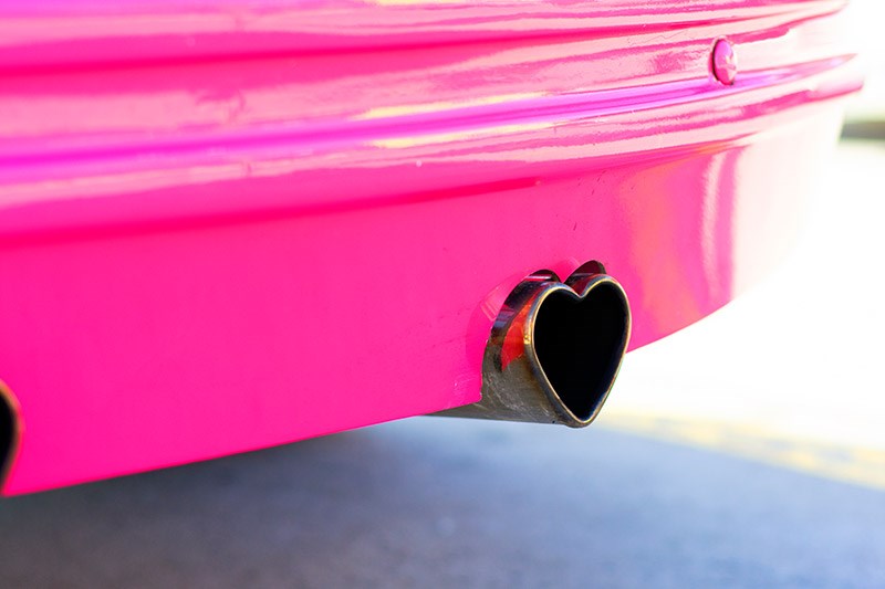 vw beetle heart exhaust