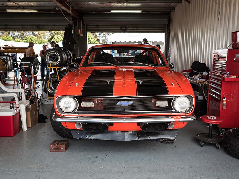 VHRR Sandown Historics Camaro front