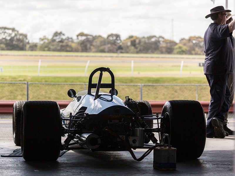 VHRR Sandown Historics Openwheeler rear