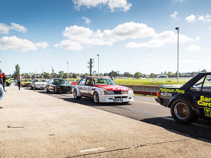 VHRR Sandown Historics Sandown pitlane