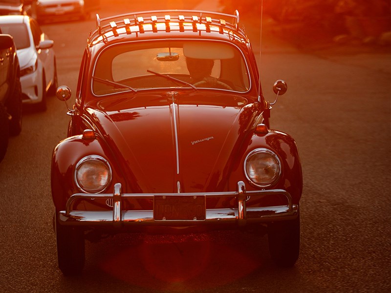 Annie the Beetle sunset