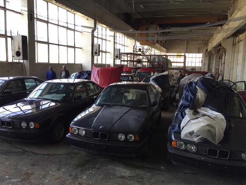 BMW E34 Barn Find front