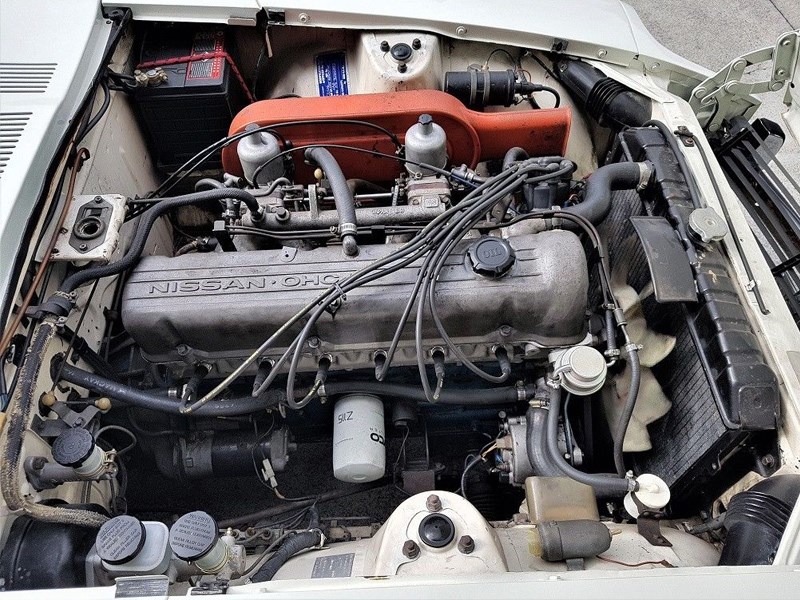 Datsun 240Z on eBay engine bay