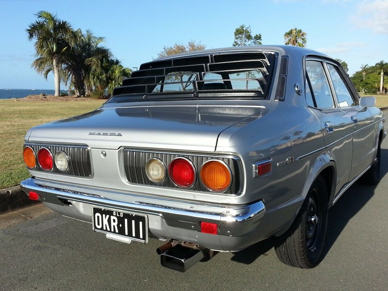 Mazda RX3 rear quarter