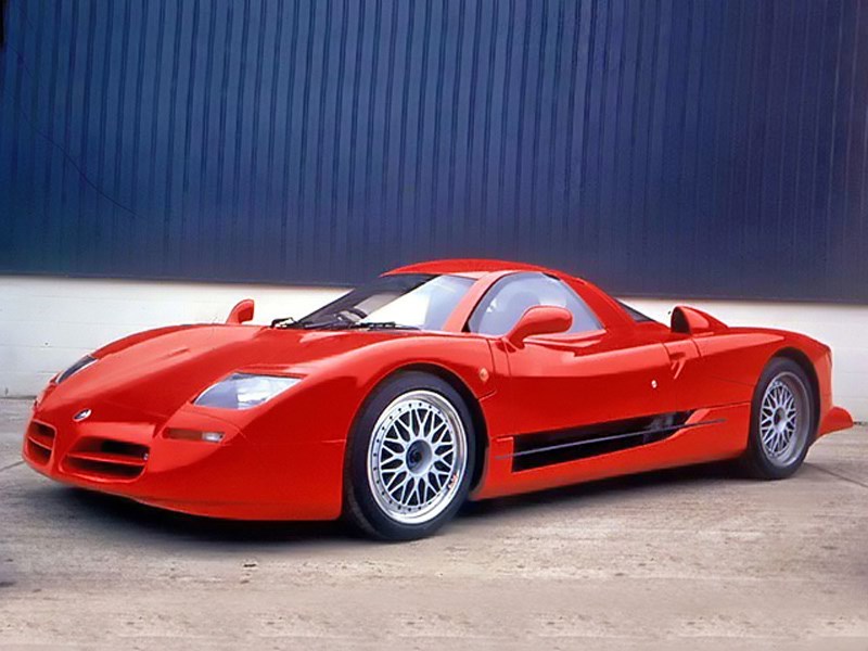 Nissan R390 road red