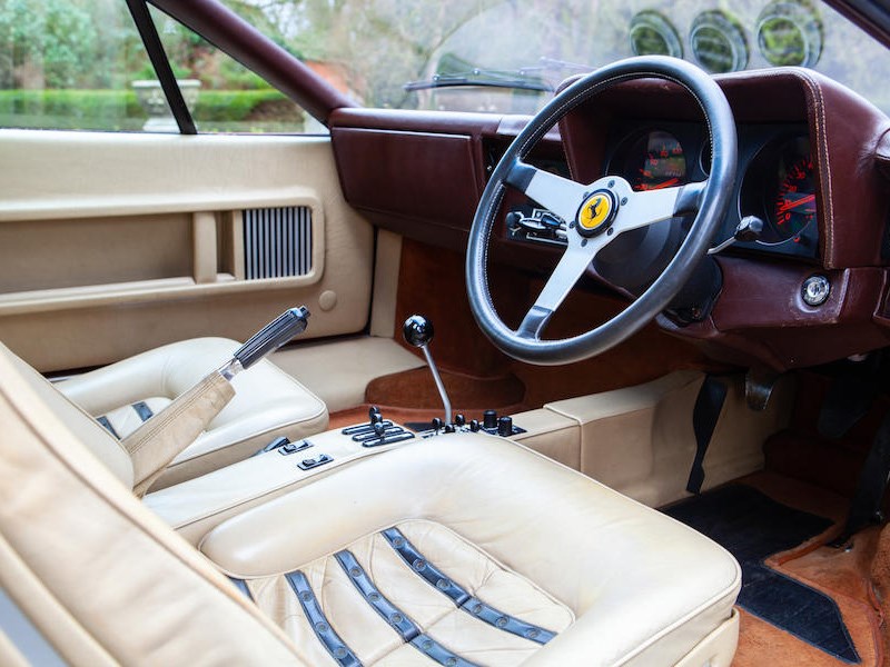 Elton John s Ferrari interior