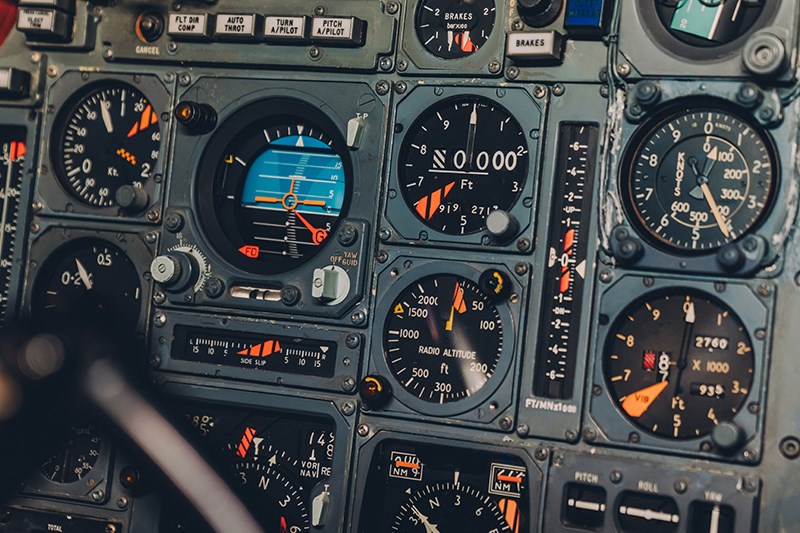 Porsche 917 Concorde cabin instruments