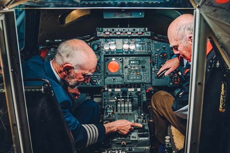 Porsche 917 Concorde pilots in concorde