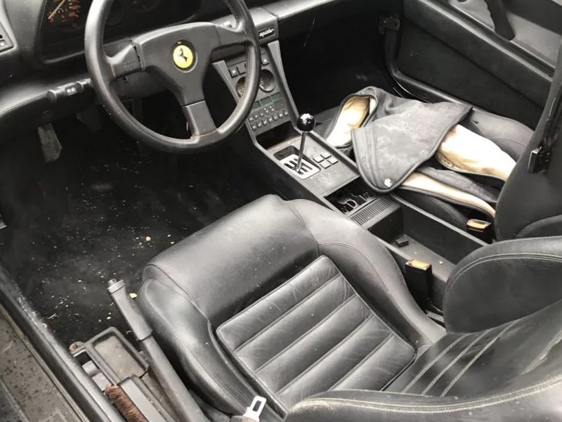 Abandoned Ferraris interior black