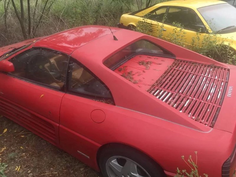 Abandoned Ferraris paint fade