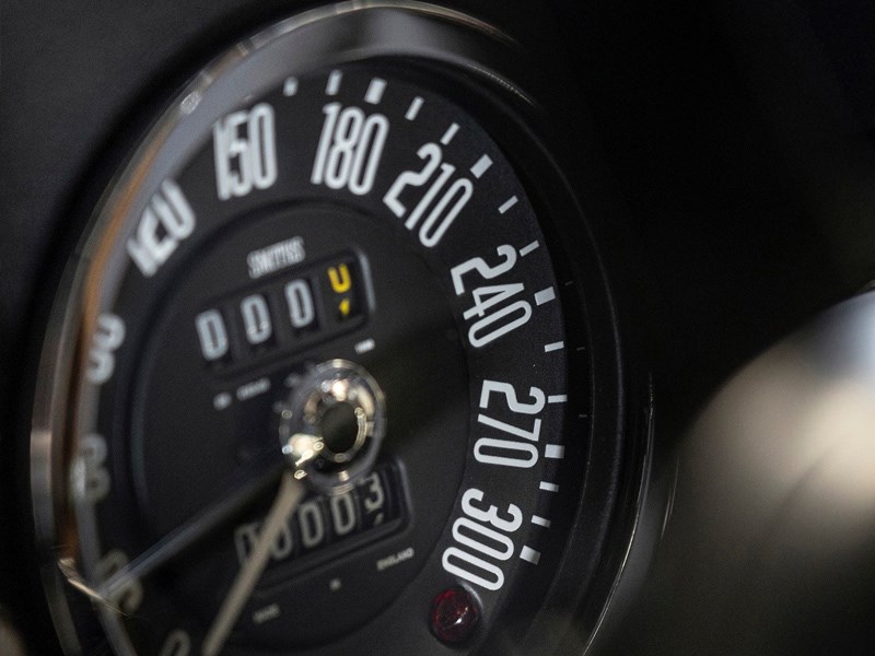 Aston Martin Cenenary Collection interior gauge