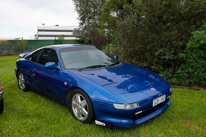 Toyota Winterfest MR2 SW20 blue