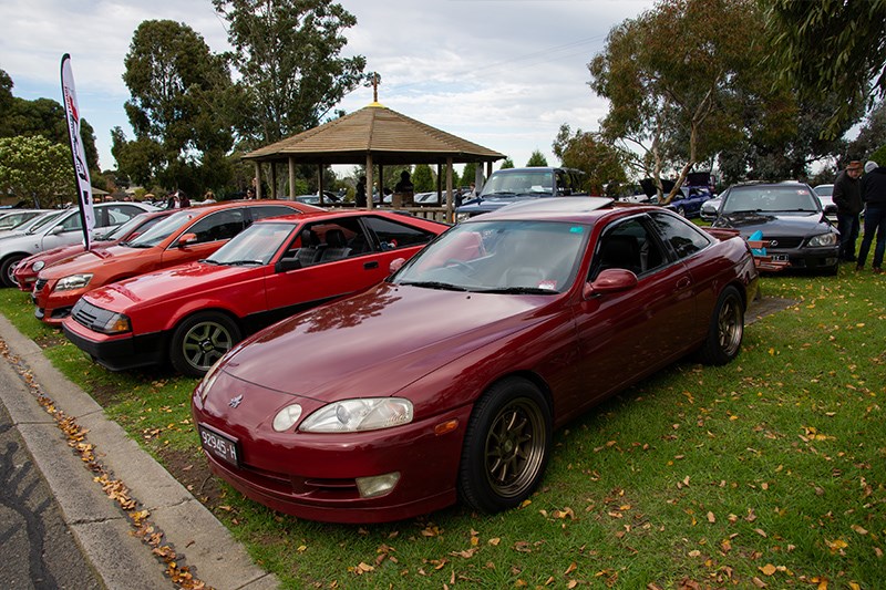 Toyota Winterfest Soarer red