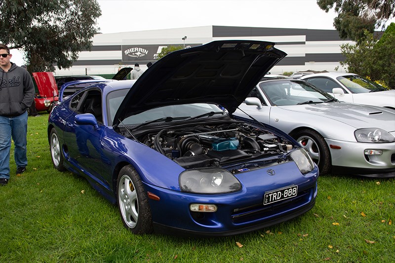 Toyota Winterfest Supra MkIV blue