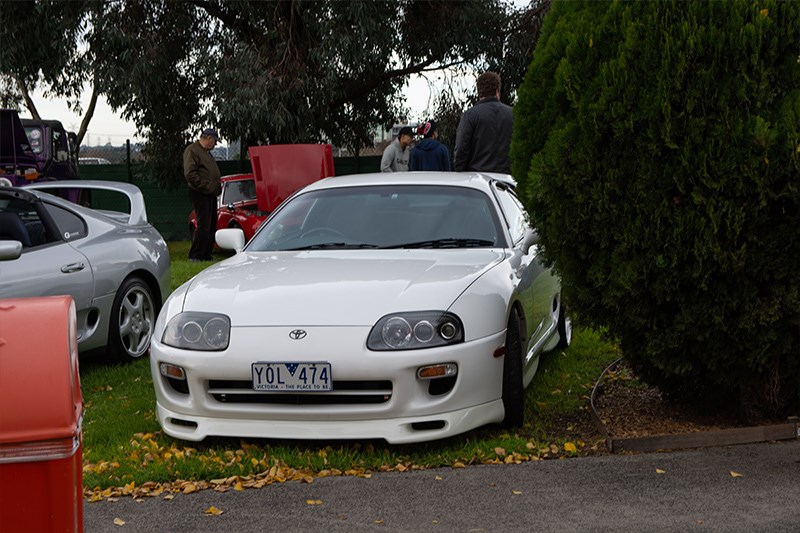 Toyota Winterfest Supra MkIV white